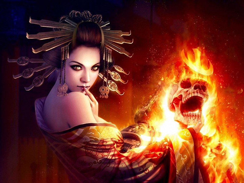 Deadly Geisha Wallpaper - Deadly Geisha - HD Wallpaper 