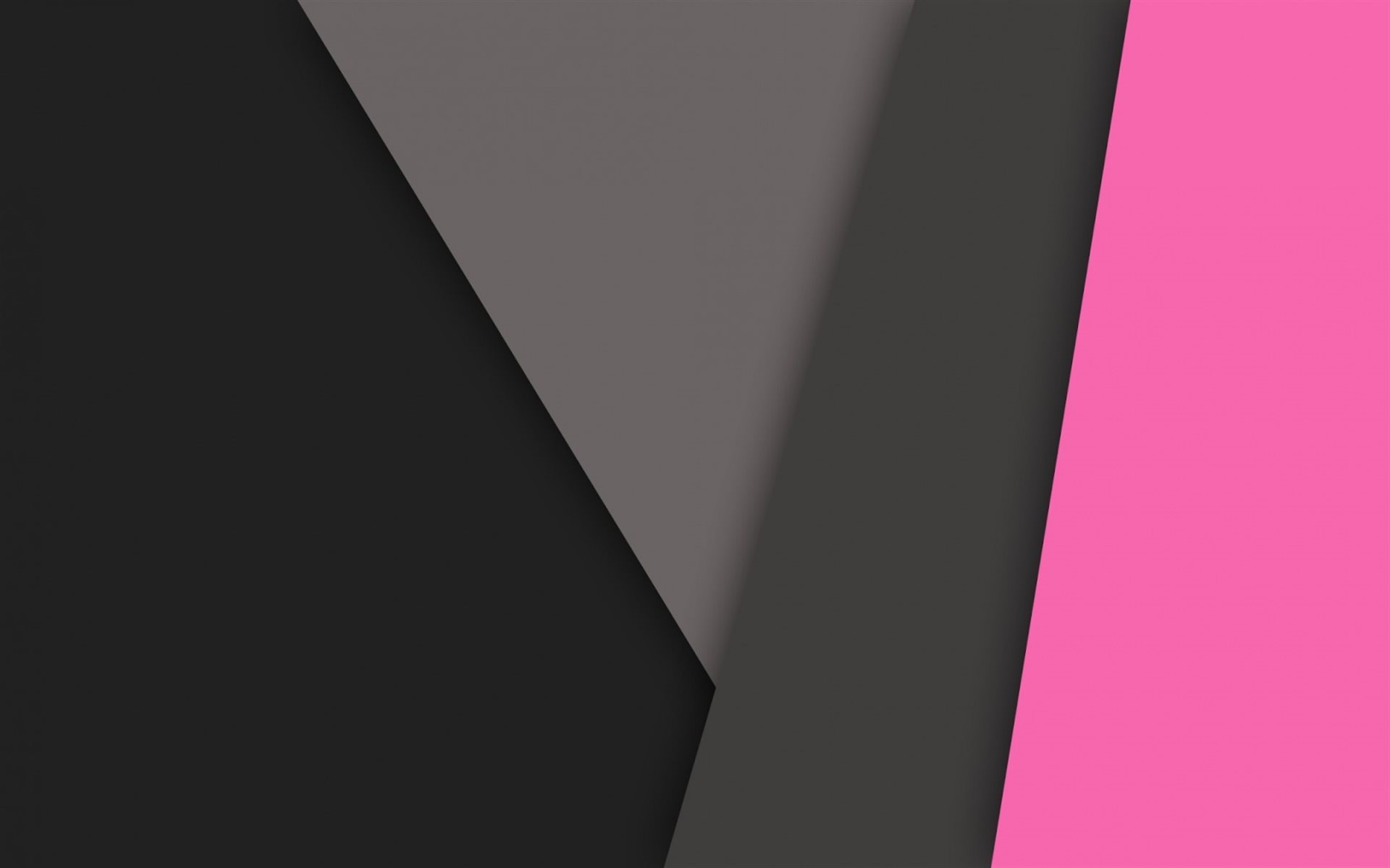 Pink Line, Geometry, Dark Material, Strips - Black And Pink Material Design - HD Wallpaper 