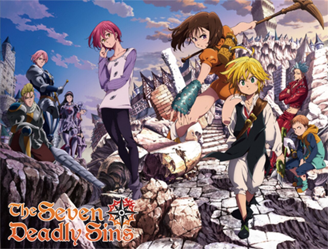 Seven Deadly Sins The Sins, With Holy Knights Throw - Seven Deadly Sins Anime Art - HD Wallpaper 