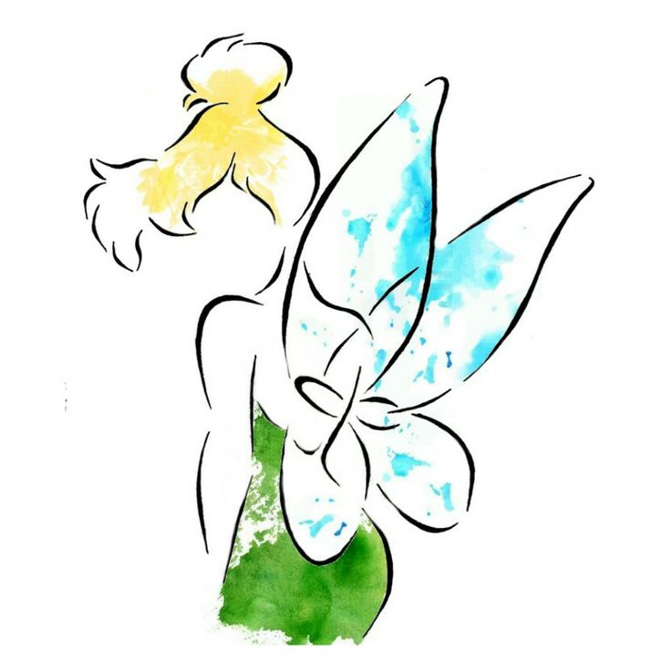 185 Best Watercolor Images On Pinterest - Tinkerbell Watercolor Tattoo - HD Wallpaper 