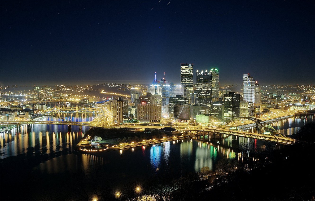 Photo Wallpaper City, The City, Usa, Pennsylvania, - Pittsburgh Skyline - HD Wallpaper 