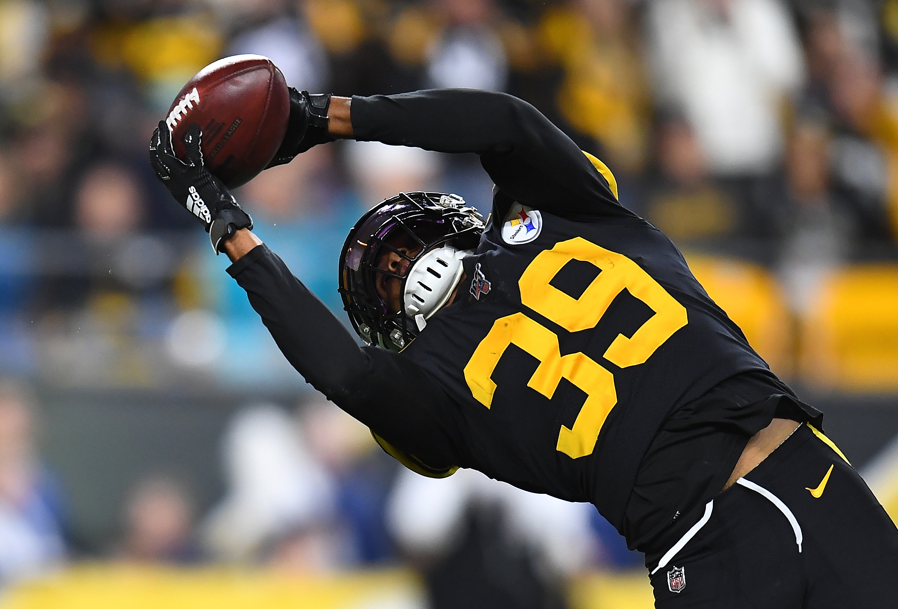 Minkah Fitzpatrick Steelers Color Rush - HD Wallpaper 