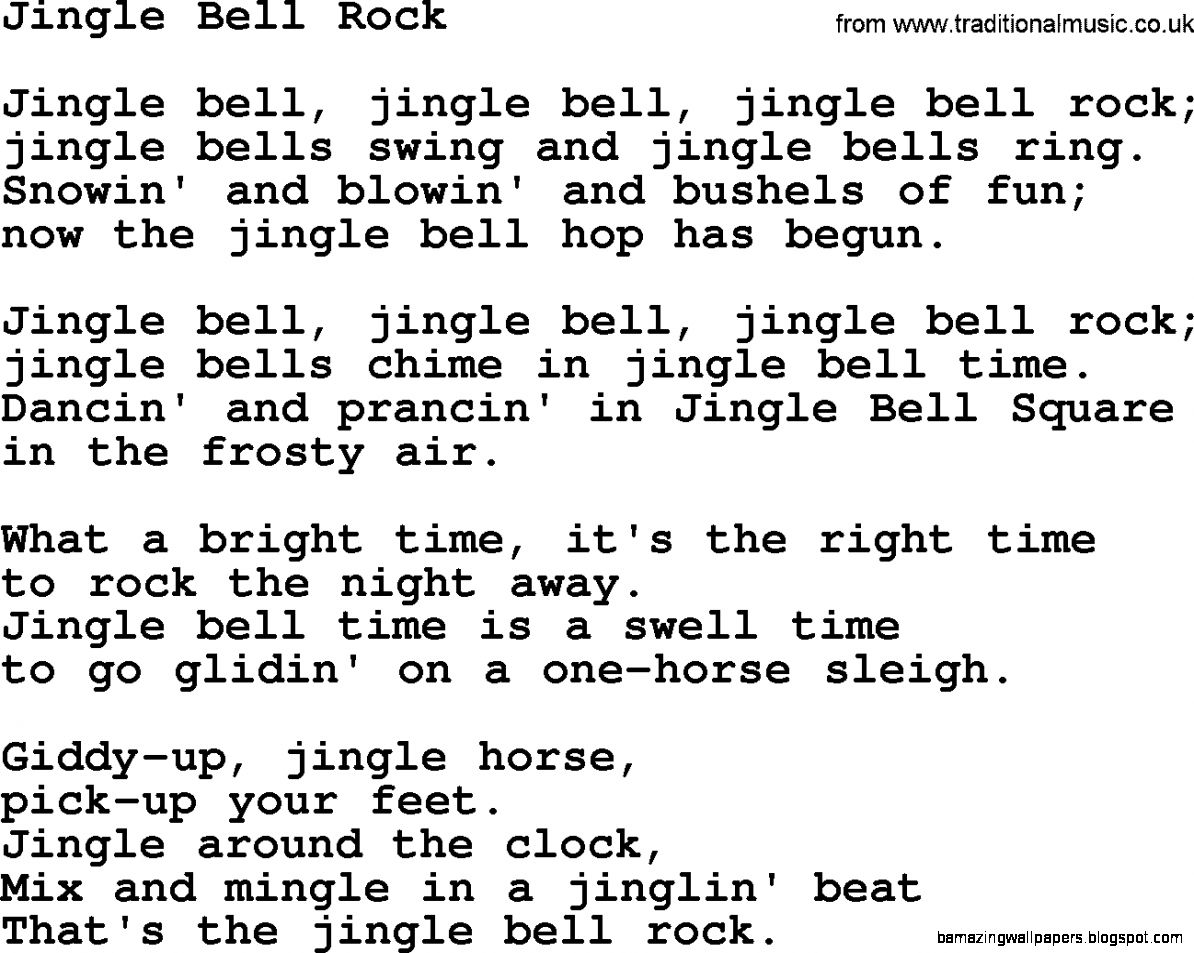 jingle bell rock song for children