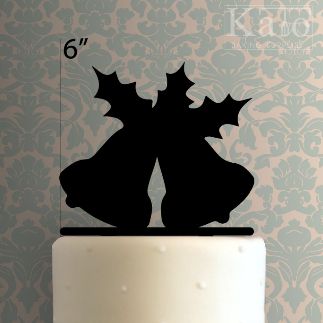 Jingle Bell Cake Topper - Xmas Bells Silhouette - HD Wallpaper 