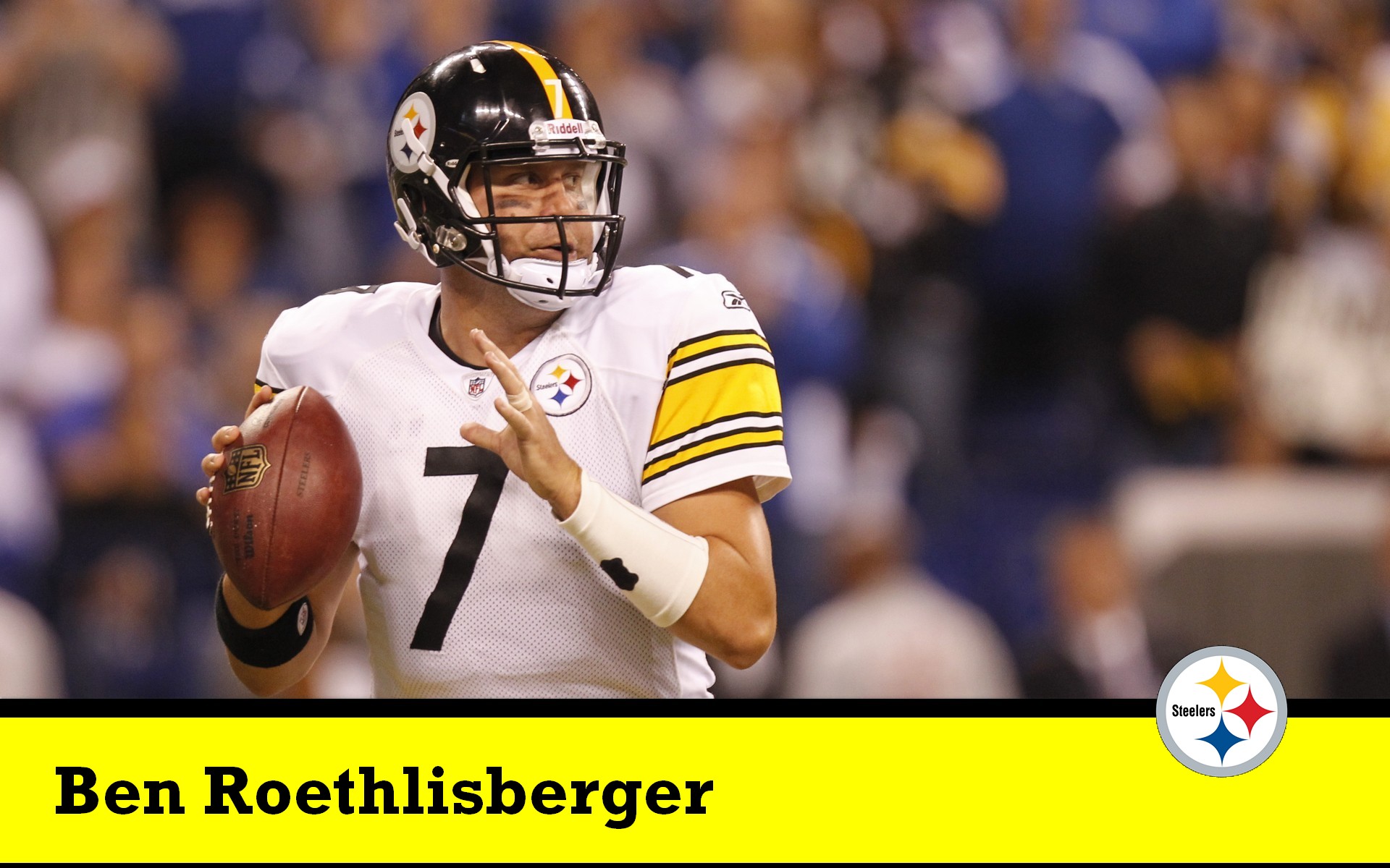Pittsburg Steelers Qb Ben Roethlisberger - Steelers Quarterback Name - HD Wallpaper 
