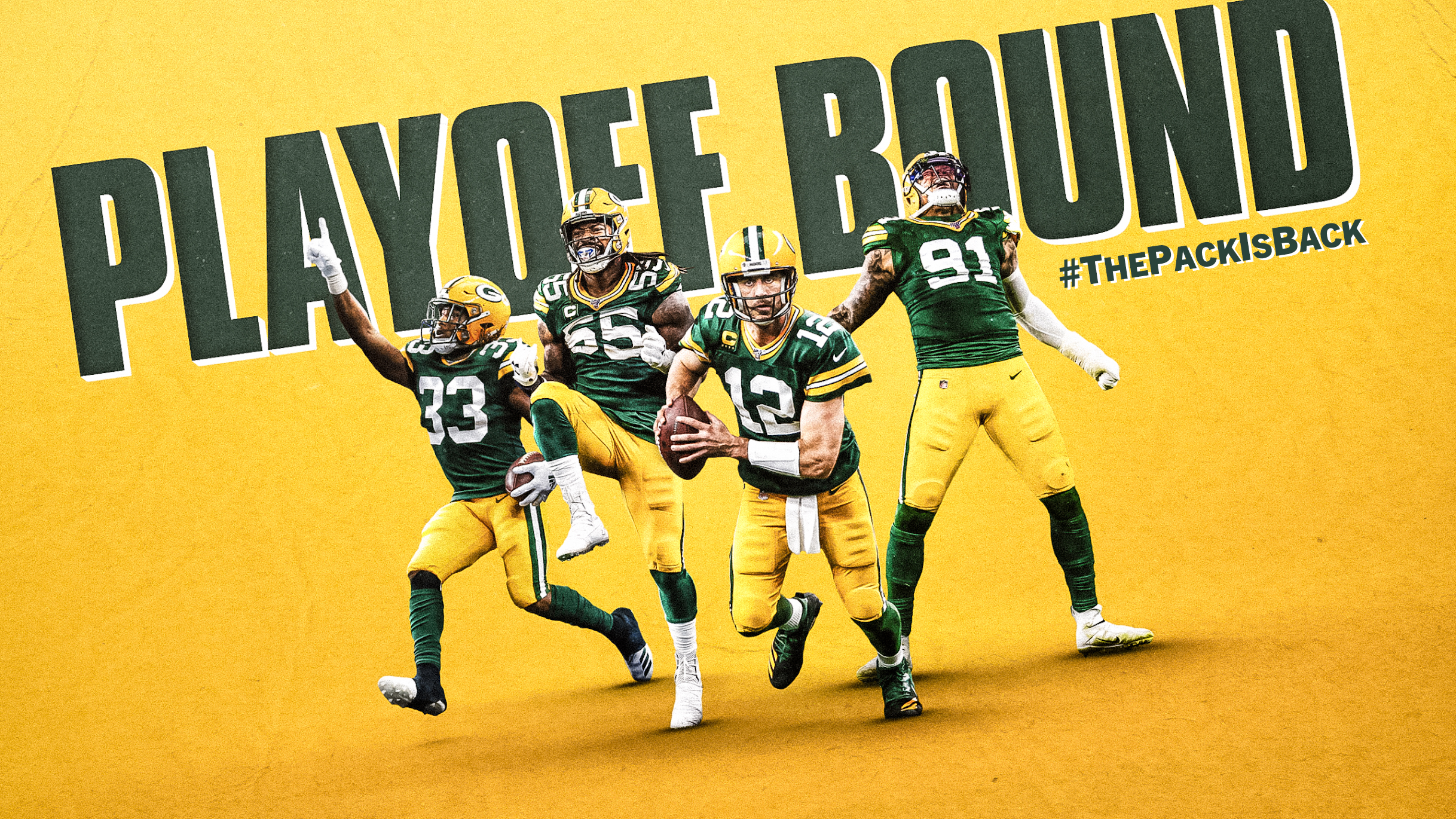 Green Bay Packers Clinch Playoffs - HD Wallpaper 