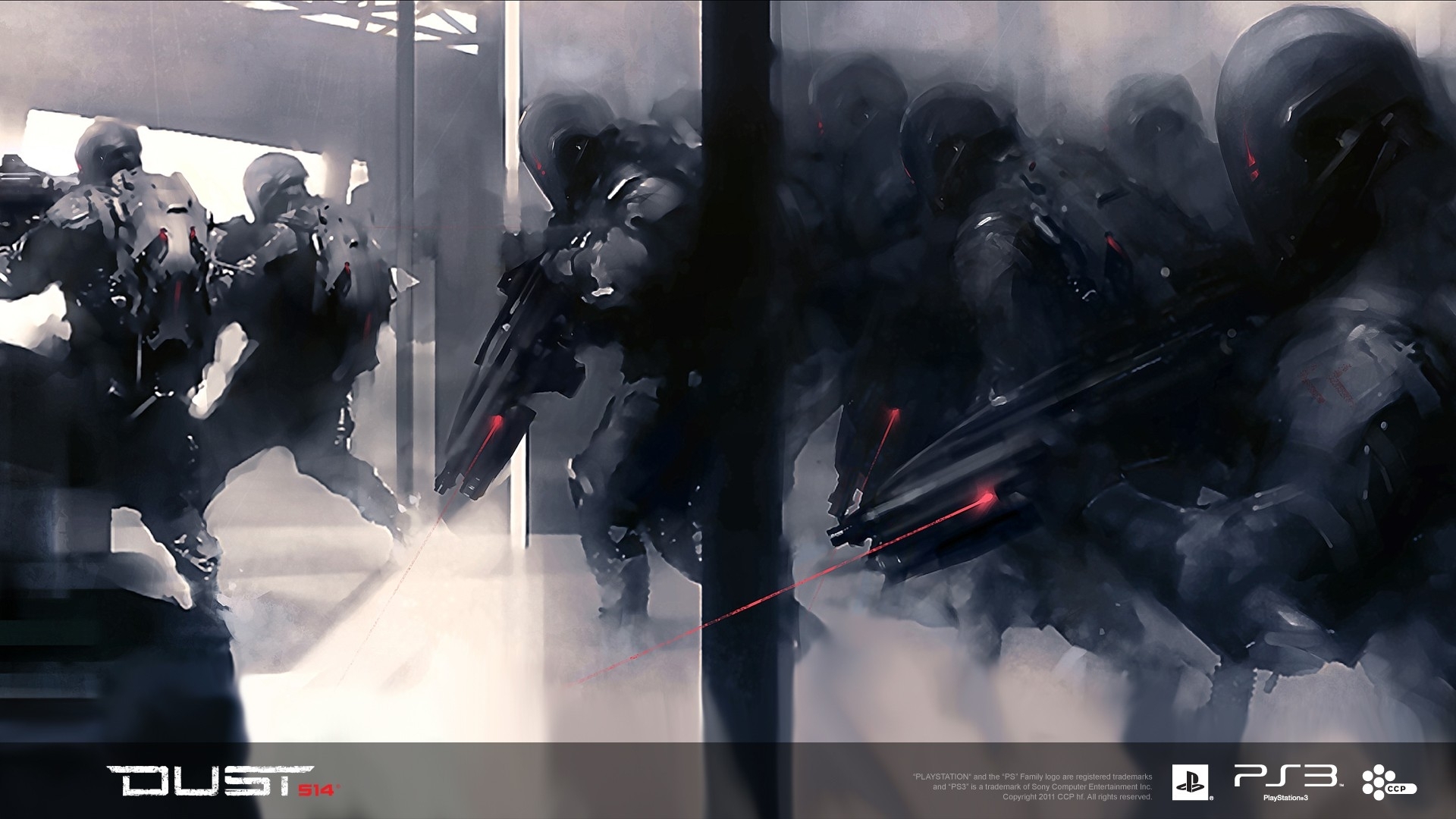 Soldiers Video Games War Futuristic Shooter Dust Science - Dust 514 Concept Art - HD Wallpaper 