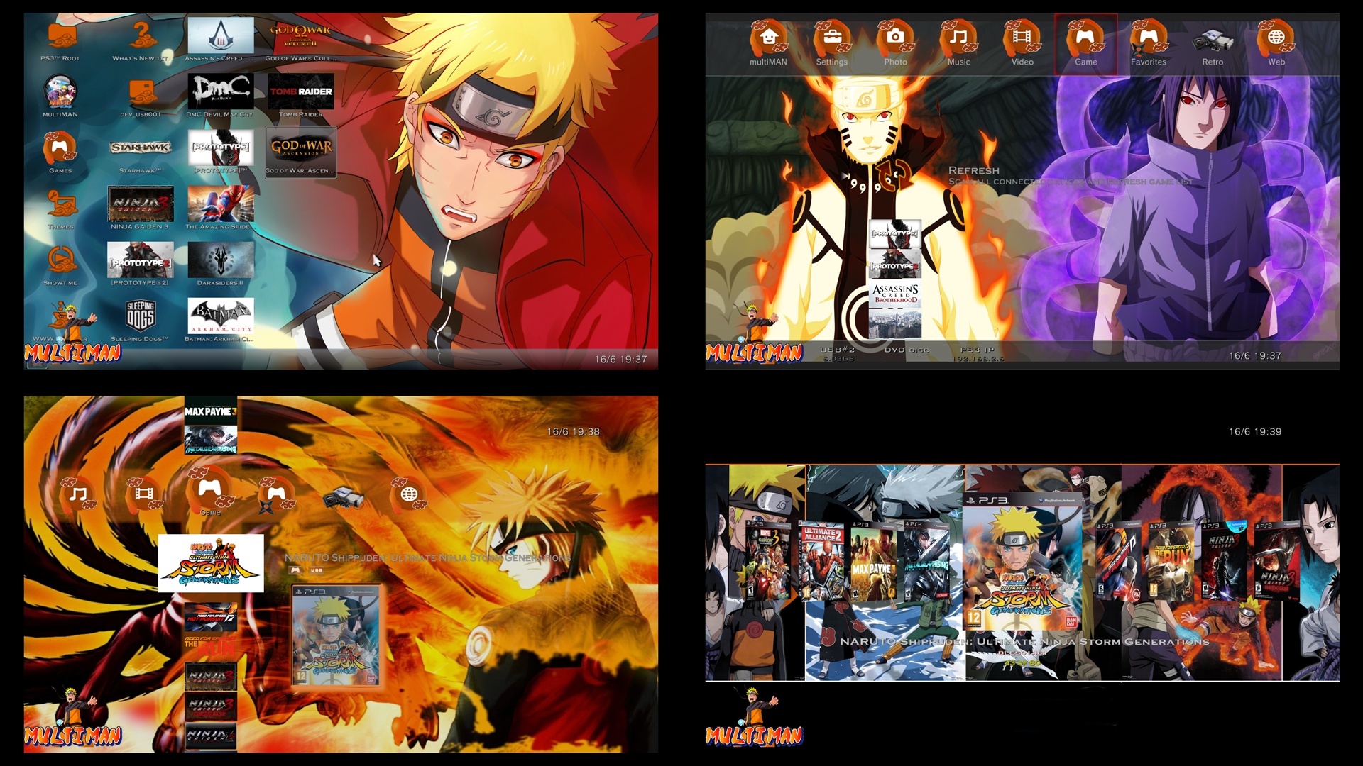 Xbox 360 Themes Naruto - HD Wallpaper 