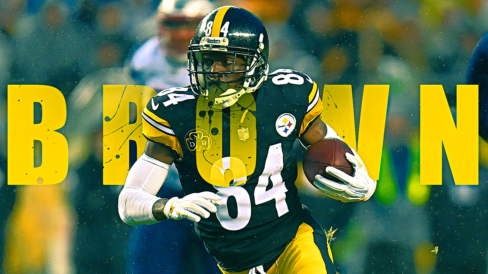 Pittsburgh Steelers Antonio Brown Wallpaper - Steelers Antonio Brown Background - HD Wallpaper 