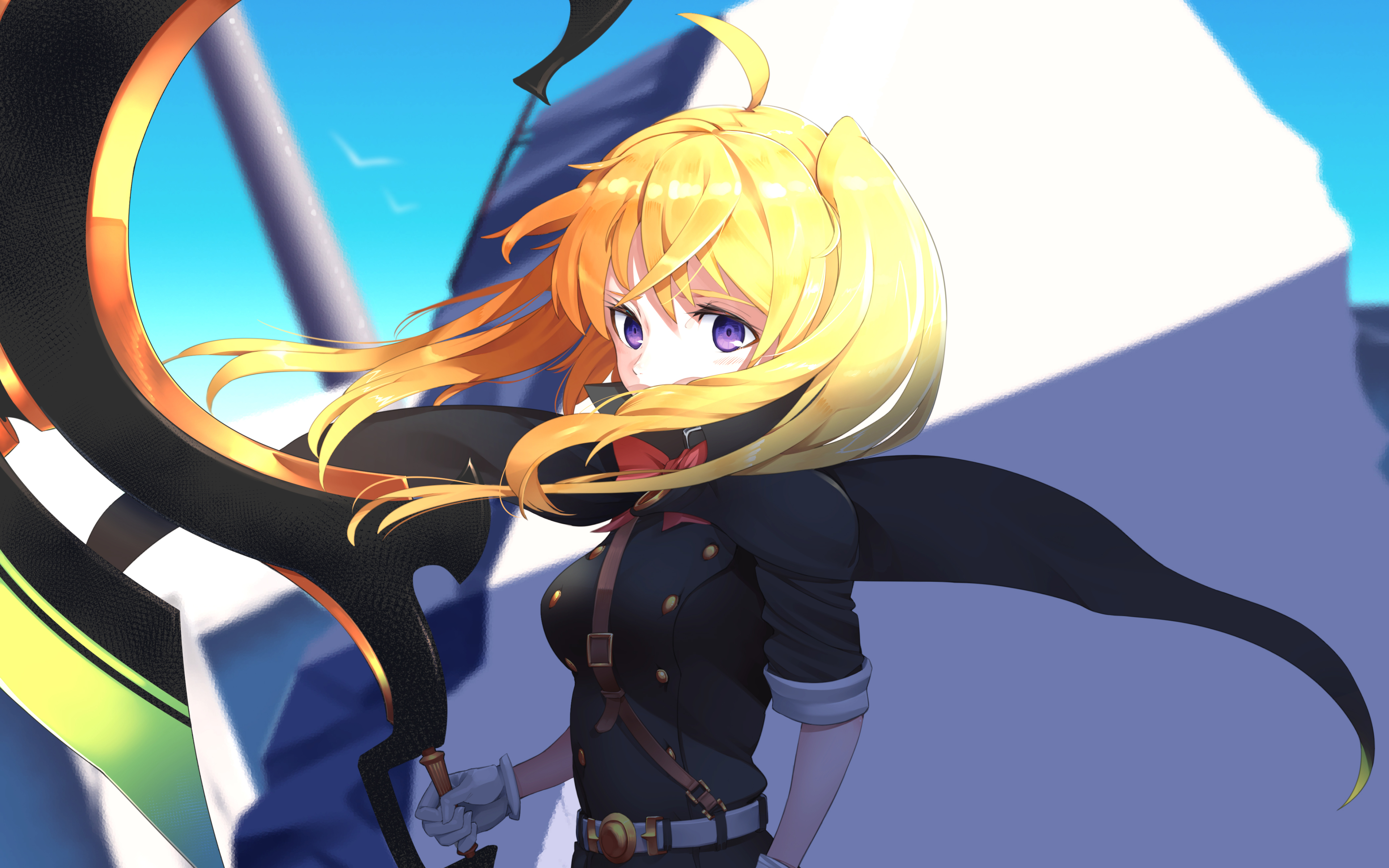 Mitsuba Sangu, Deuteragonist, Manga, Seraph Of The - Mitsuba Owari No Seraph Edited - HD Wallpaper 