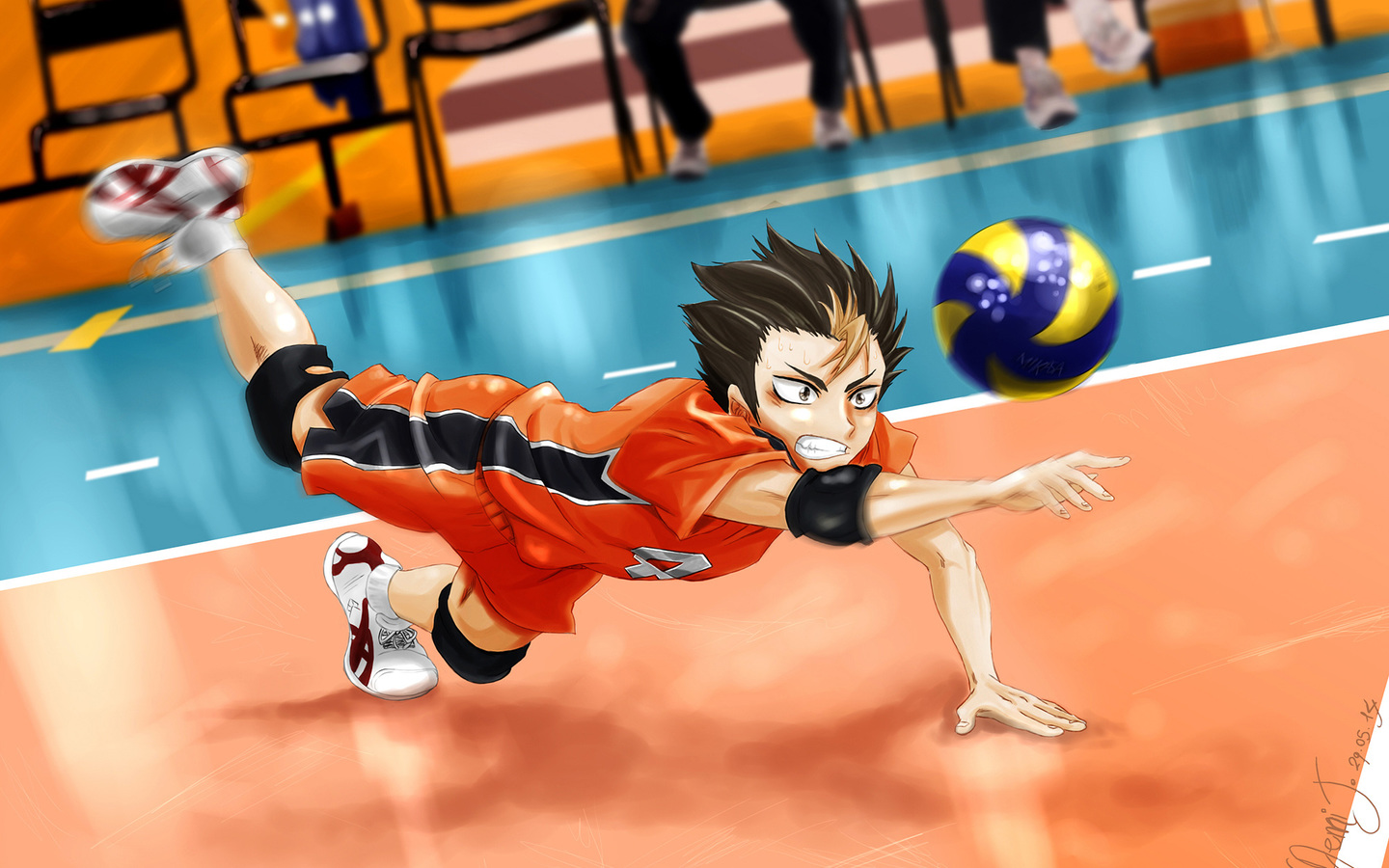 Yuu Nishinoya, Characters Photo - Haikyuu Nishinoya - HD Wallpaper 