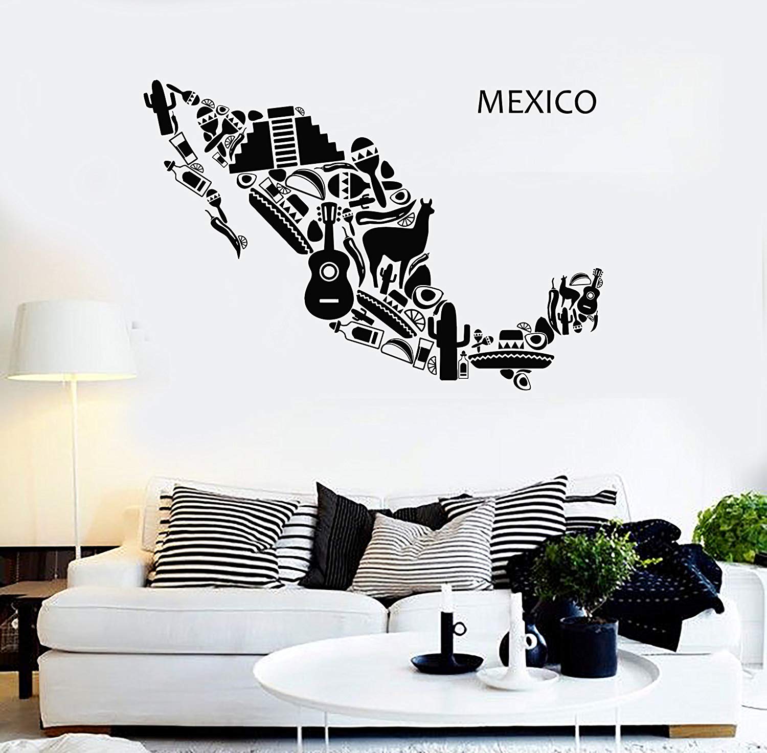 Vinyl Decal Wall Sticker Mexico Mexican Latin American - Female Face Wall Decal - HD Wallpaper 