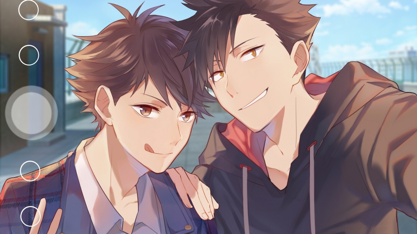 Oikawa Tooru, Kuroo Tetsurou, Haikyuu, Friends - Kuroo Tetsurou - HD Wallpaper 