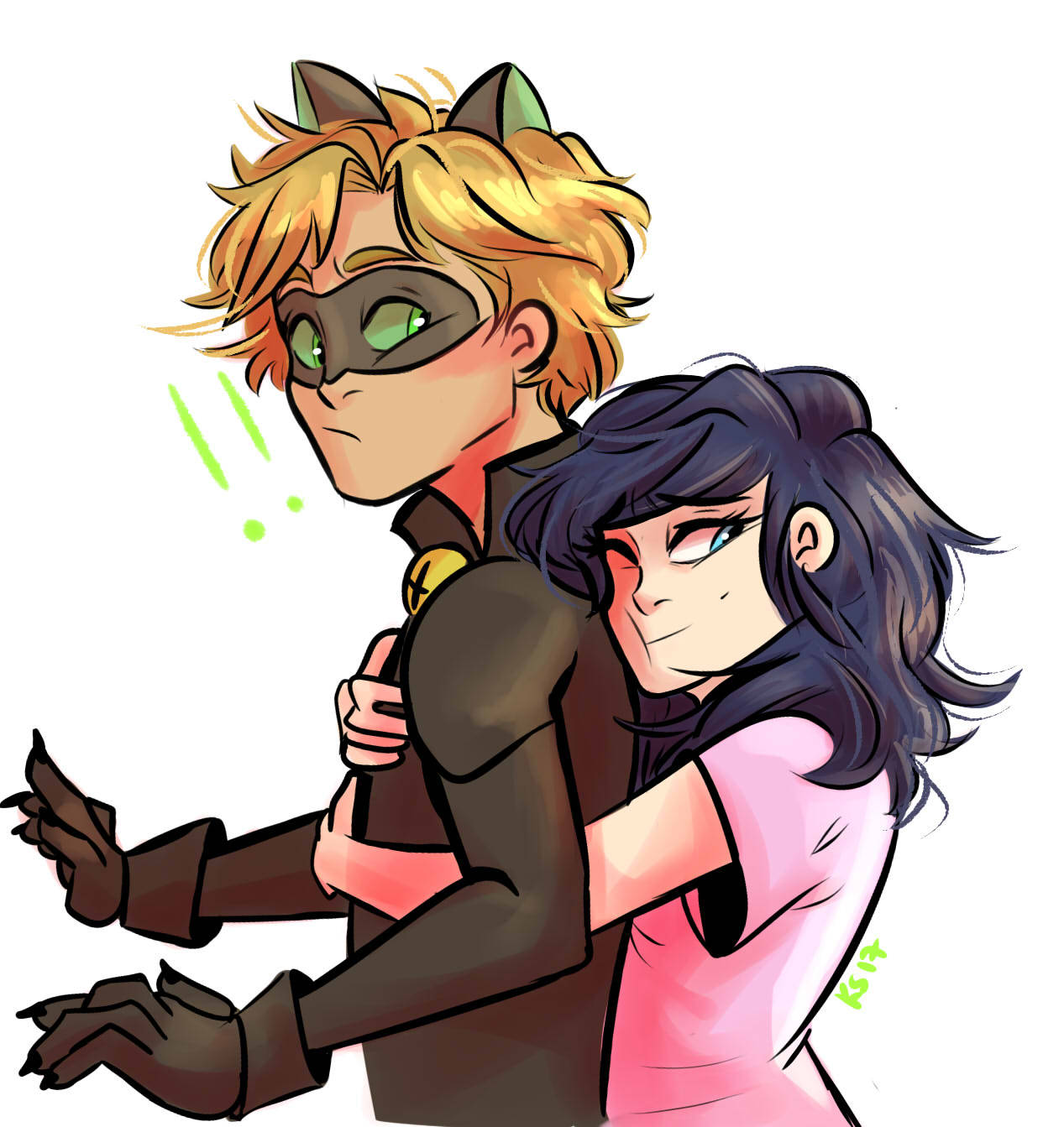 Lemon chat marinette x noir Adrien Agreste