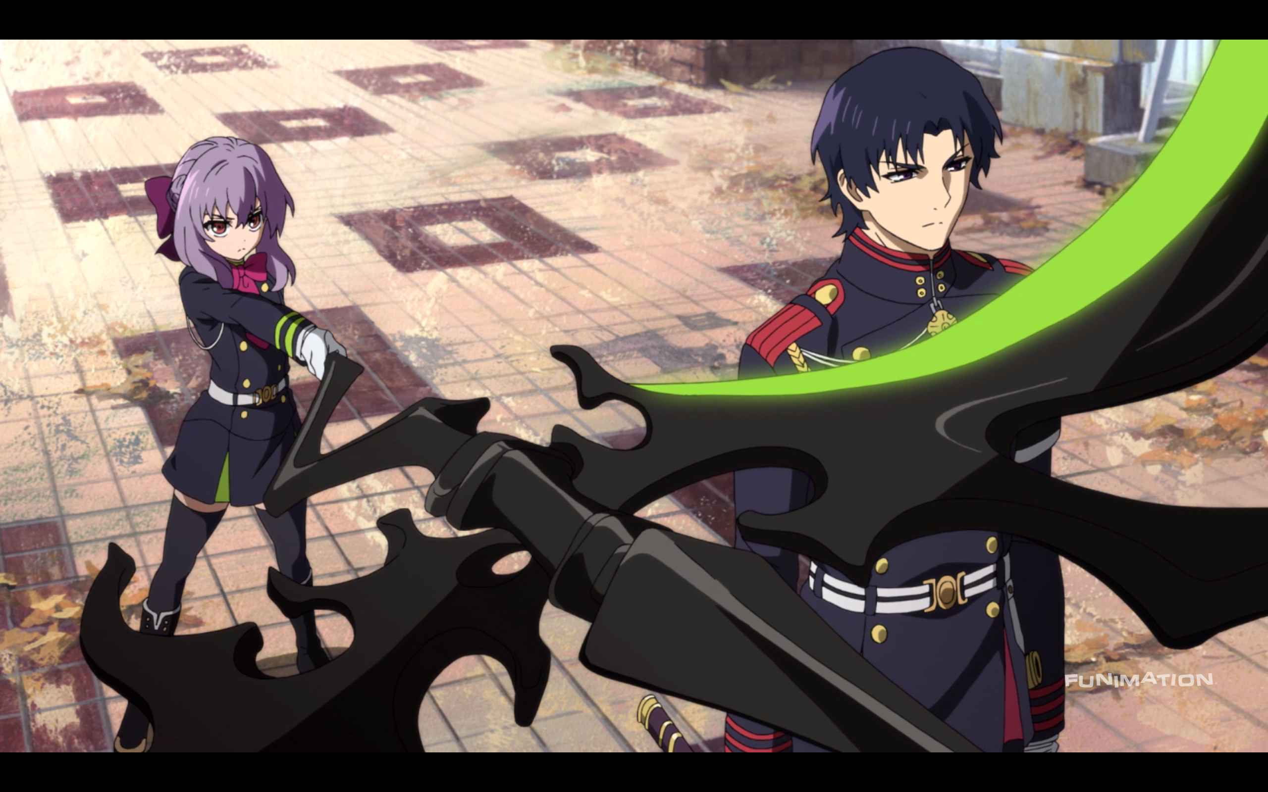 Shinoa And Guren - Owari No Seraph Manga Pl - HD Wallpaper 