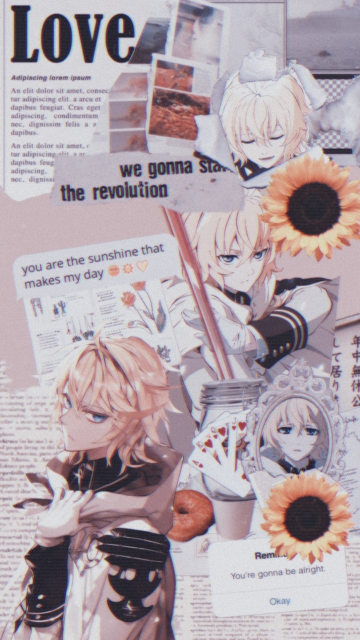 A, Owari No Seraph, And Seraph Of The End Image - Sunflower - HD Wallpaper 