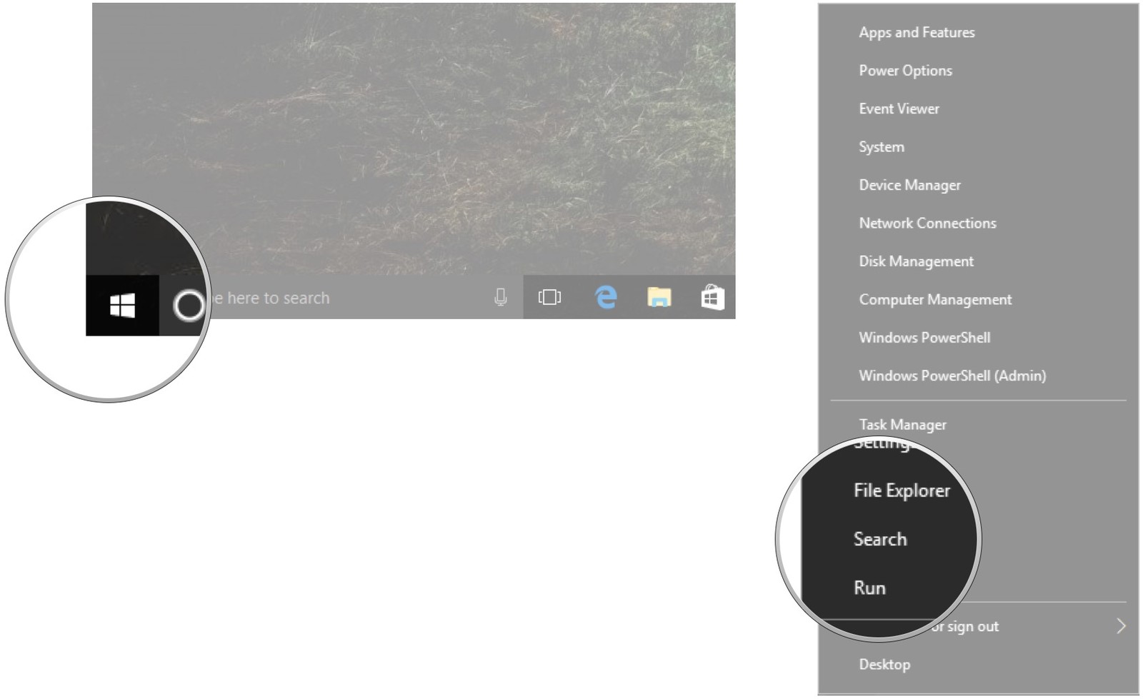 Right-click The Start Button - Windows 10 - HD Wallpaper 