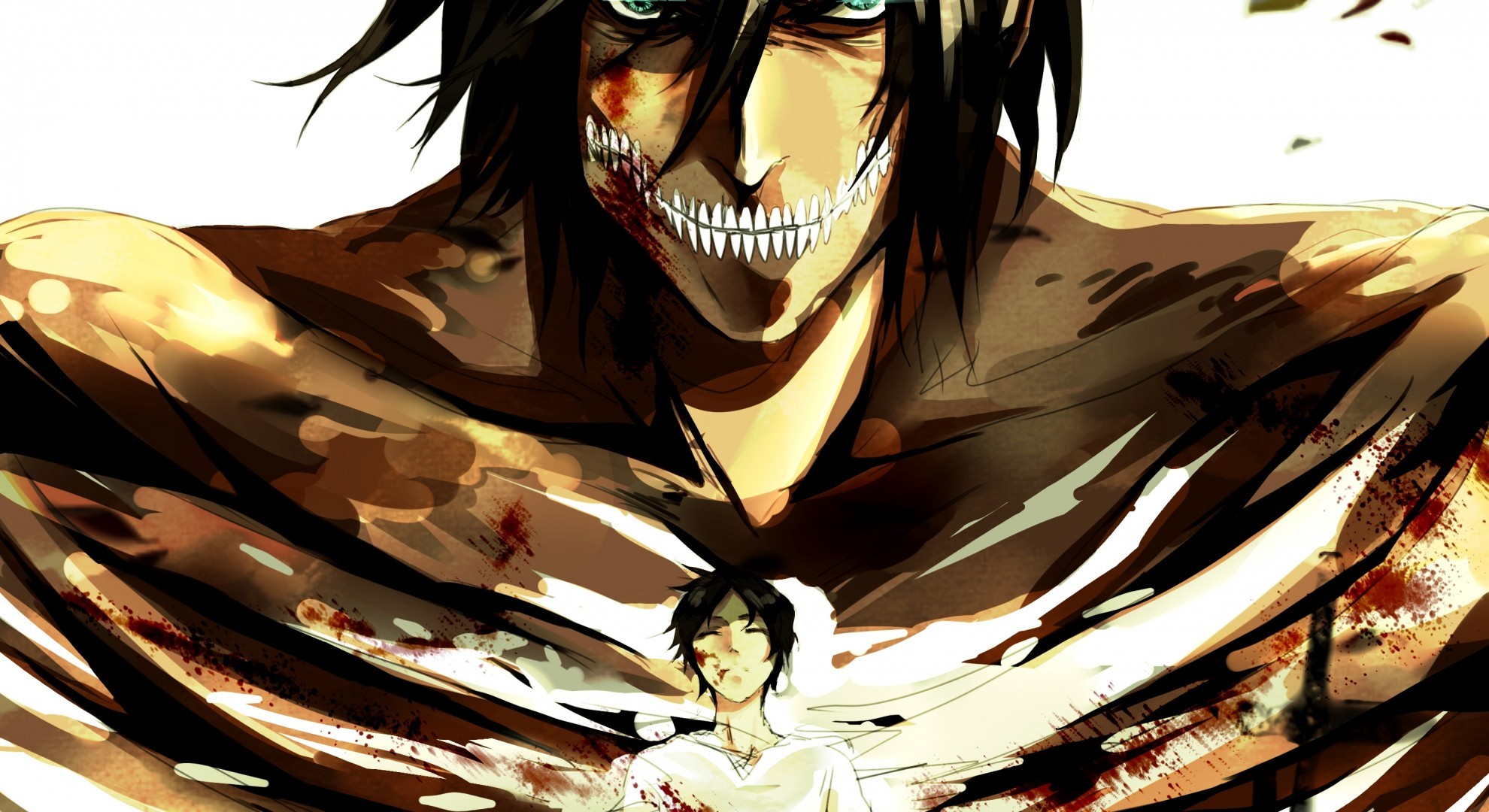 Attack On Titan, Eren Yeager, Titan, Shingeki No Kyojin, - Titan Eren Shingeki No Kyojin - HD Wallpaper 