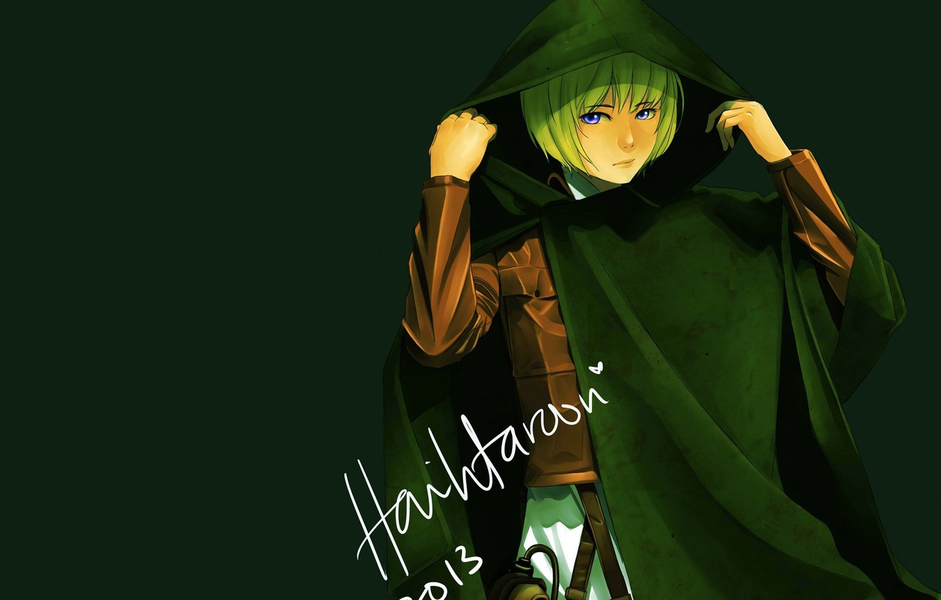 Photo Wallpaper Background, Anime, Art, Guy, Attack - Аниме В Плаще С Капюшоном - HD Wallpaper 