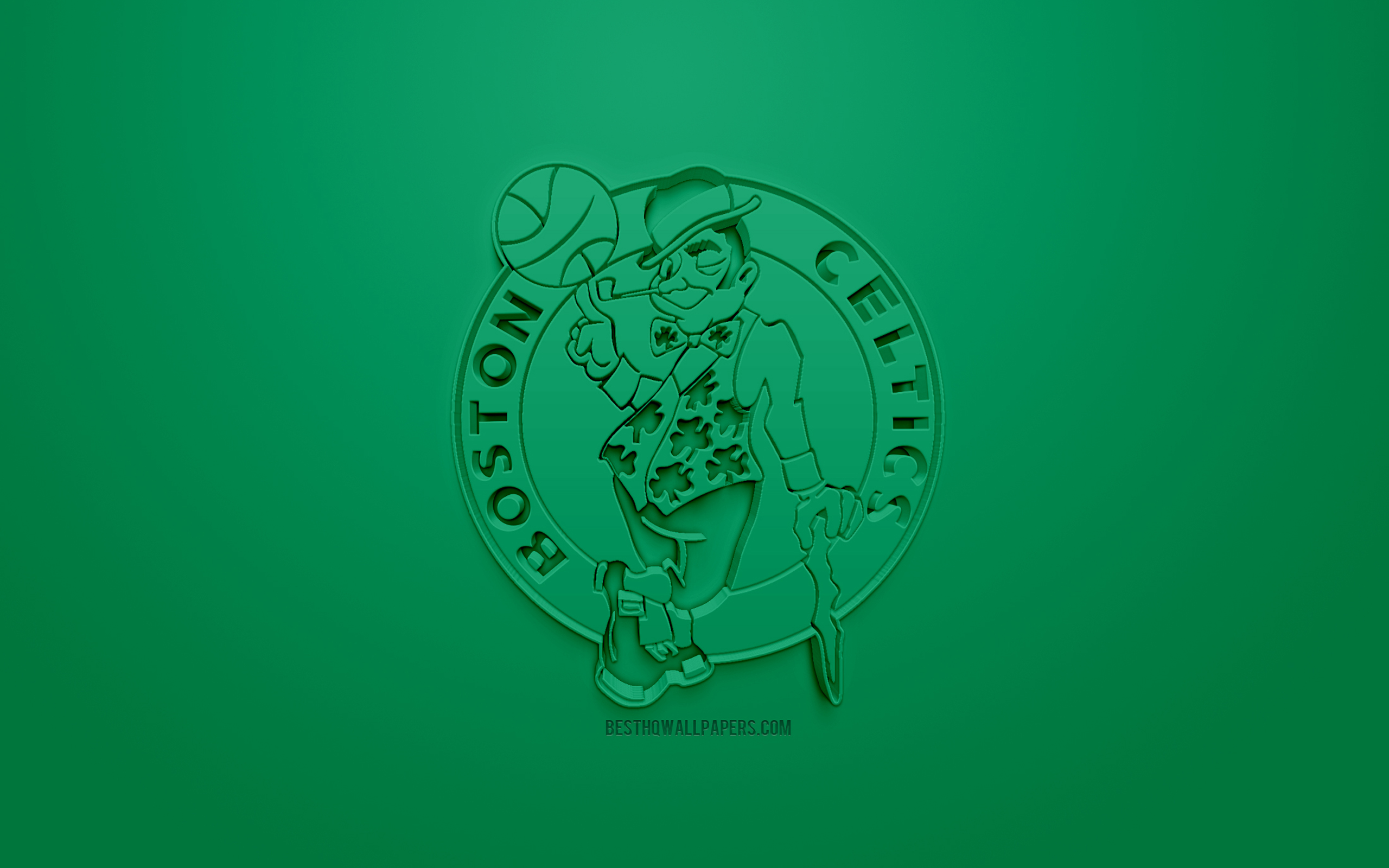 Boston Celtics, Creative 3d Logo, Green