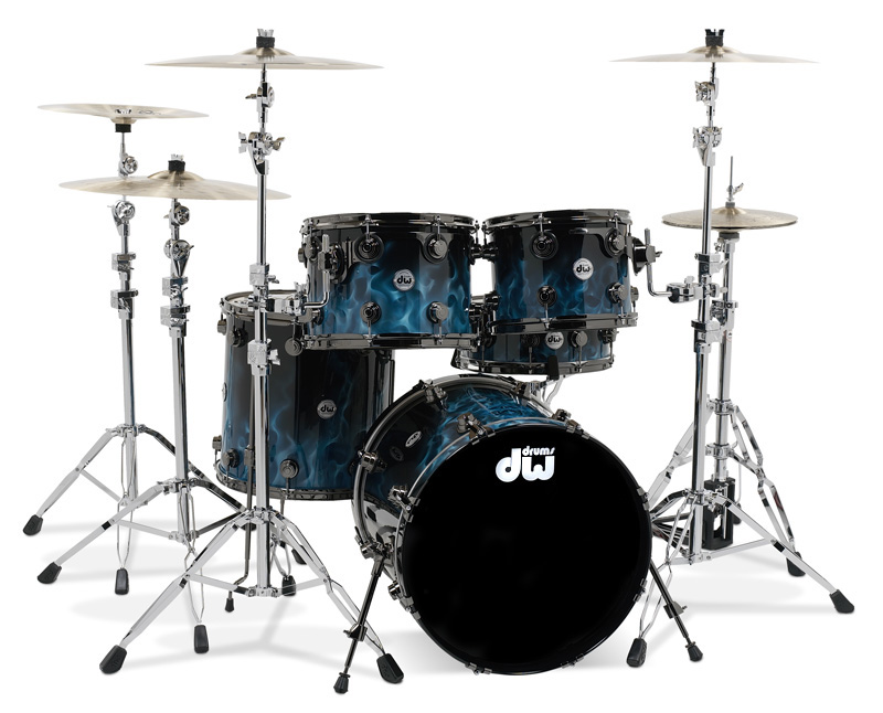 Drum Set 4 Cymbals - HD Wallpaper 