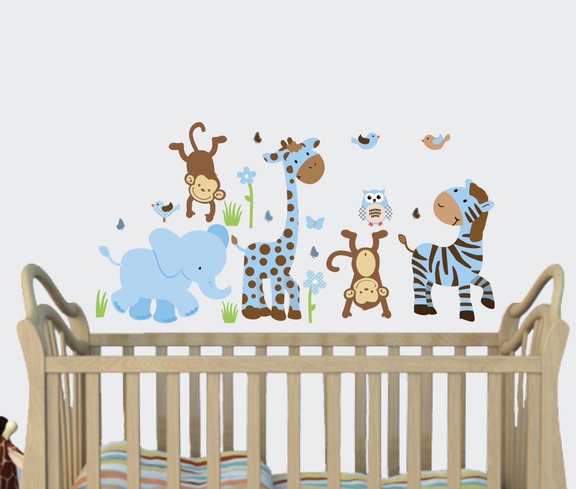 Elegant Baby Boy Wall Decor Amazon Com Little Blue - Boy Nursery Wall Stickers - HD Wallpaper 