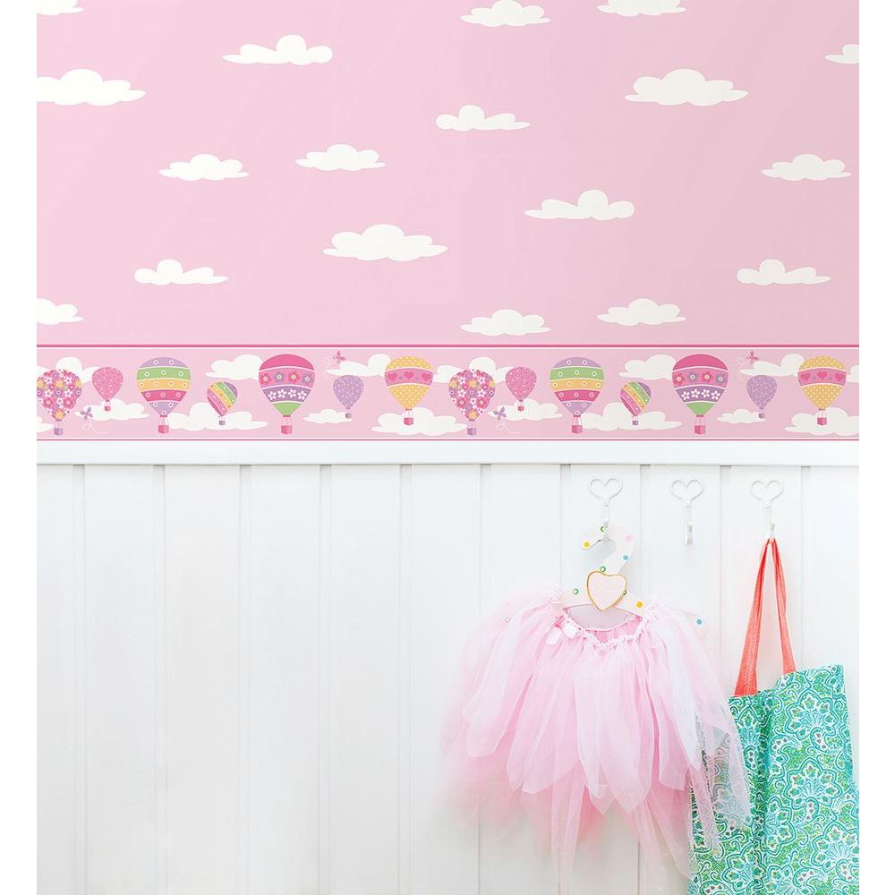 Sweet Pink Flower Petals Wallpaper Baby Girl Kids Bedroom - Interior Design Baby Room Minimal - HD Wallpaper 