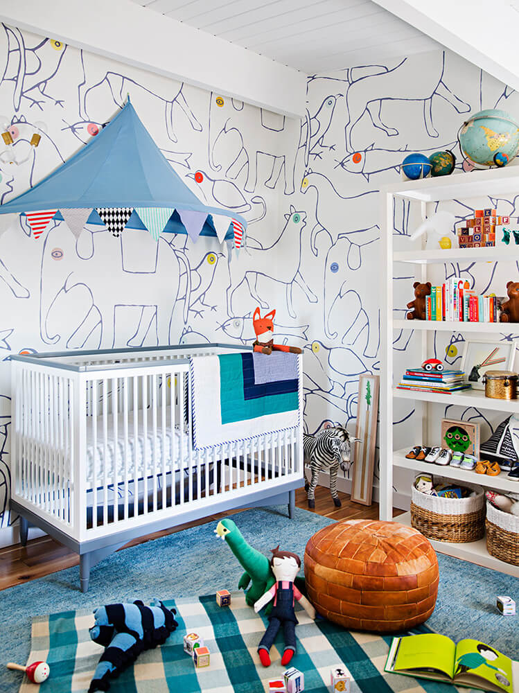Emily Henderson Nursery Wallpaper - Emily Henderson Baby Room - HD Wallpaper 