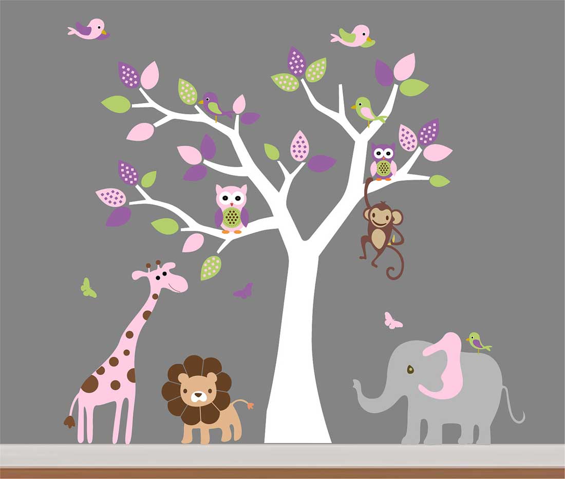 Awesome Wall Sticker For Kid Bedroom Room Baby Boy - Dessin Peinture Chambre Fille - HD Wallpaper 