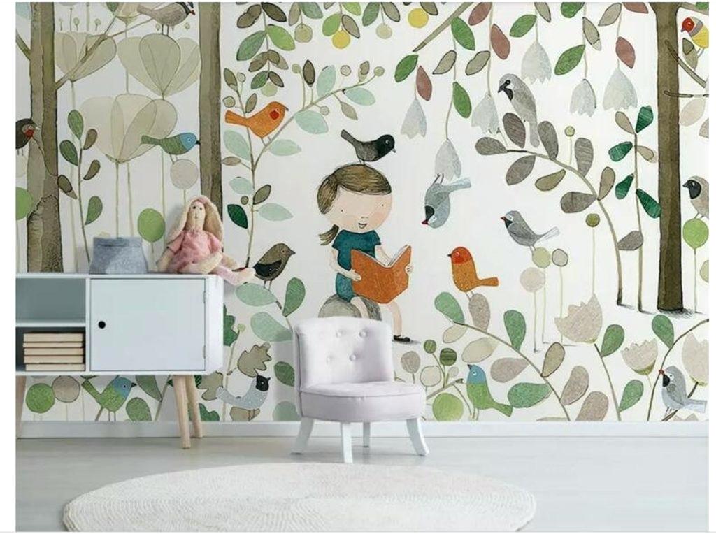 Nursery Wall Mural Ideas Nursery Wall Murals Spark - Mural Ideas For Nursery - HD Wallpaper 