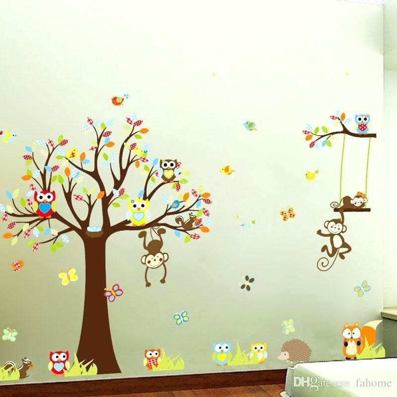 Decals Baby Room Monkey Wall Sticker Nursery Kids Room - Çoçuk Odası Duvar Kağıdı Sincapli - HD Wallpaper 
