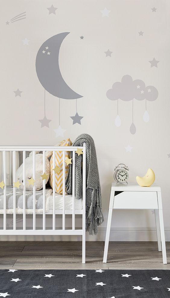 Nursery Feature Wall Ideas - HD Wallpaper 