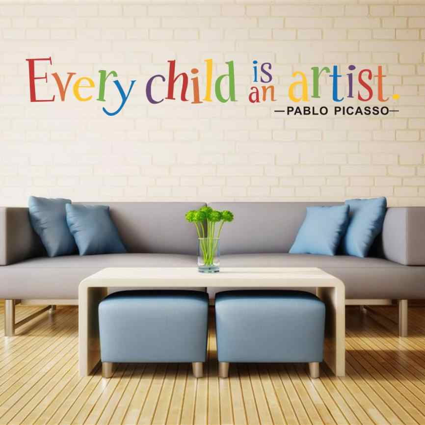 Every Child Is An Artist Wall Sticker - HD Wallpaper 