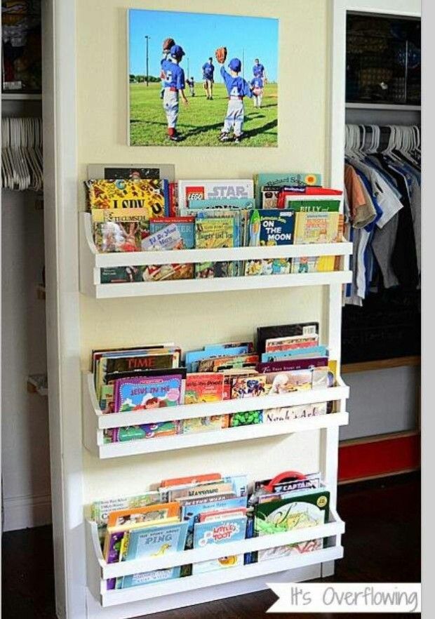 Awesome Children Wall Bookshelf Idea To Organize A - Wall Book Shelf Diy - HD Wallpaper 