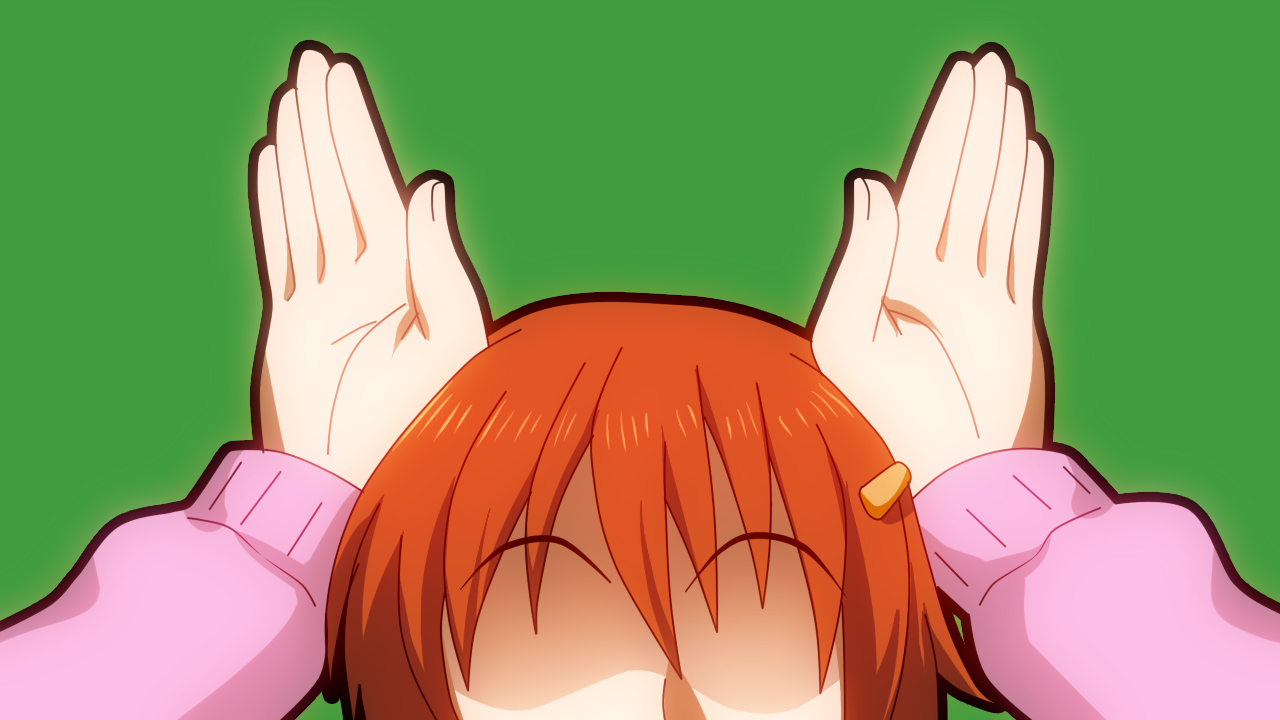 Anime Hand Bunny Ears - HD Wallpaper 