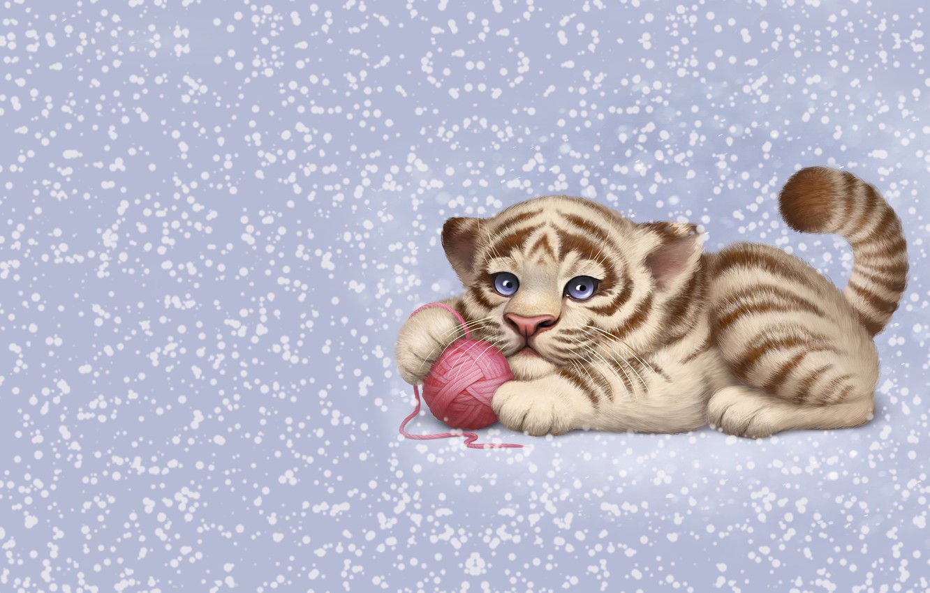 Photo Wallpaper Tangle, The Game, Kitty, Children S, - Tiger - HD Wallpaper 