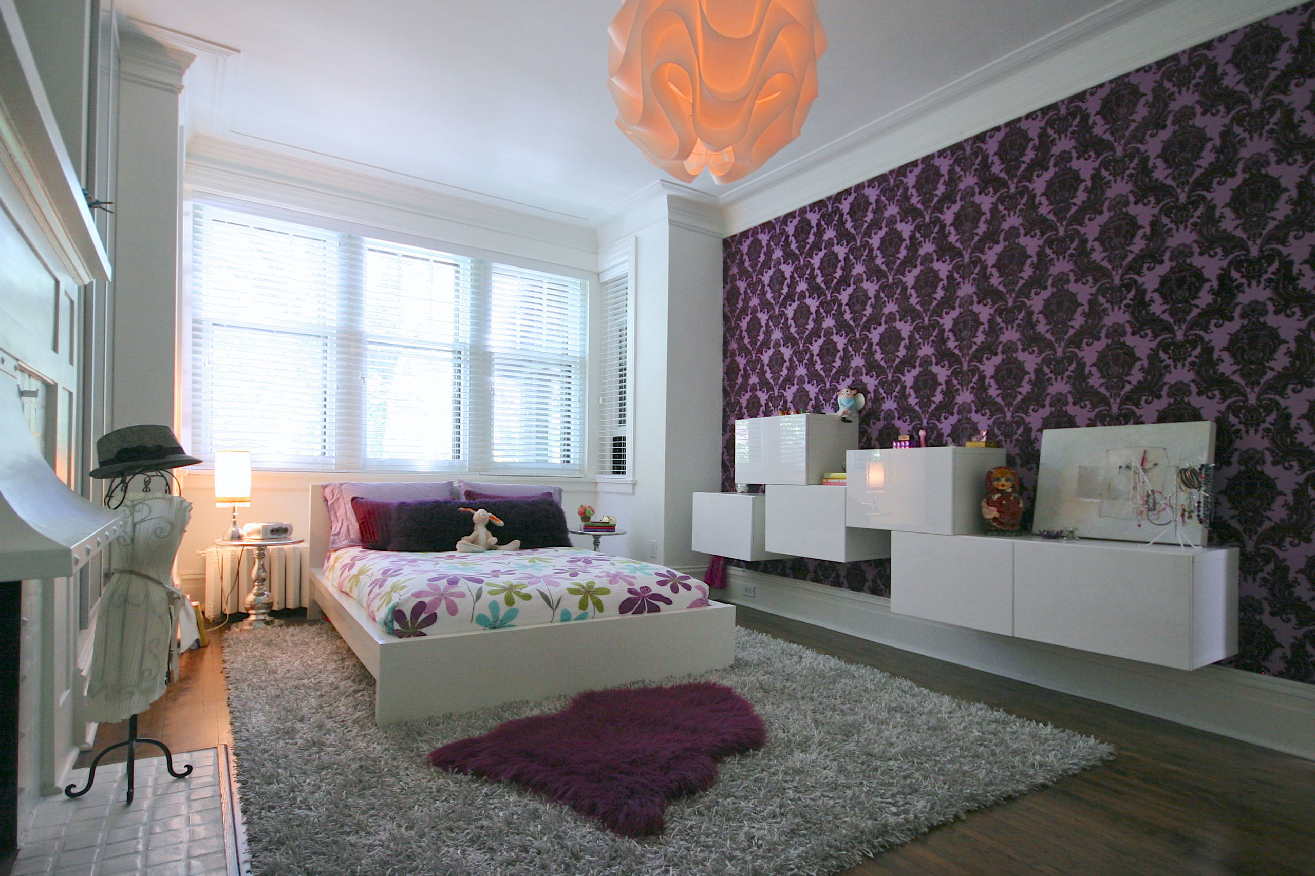 Cool Teen Bedrooms For Your Home Ideas - Bedroom Accent Wall Design Ideas - HD Wallpaper 