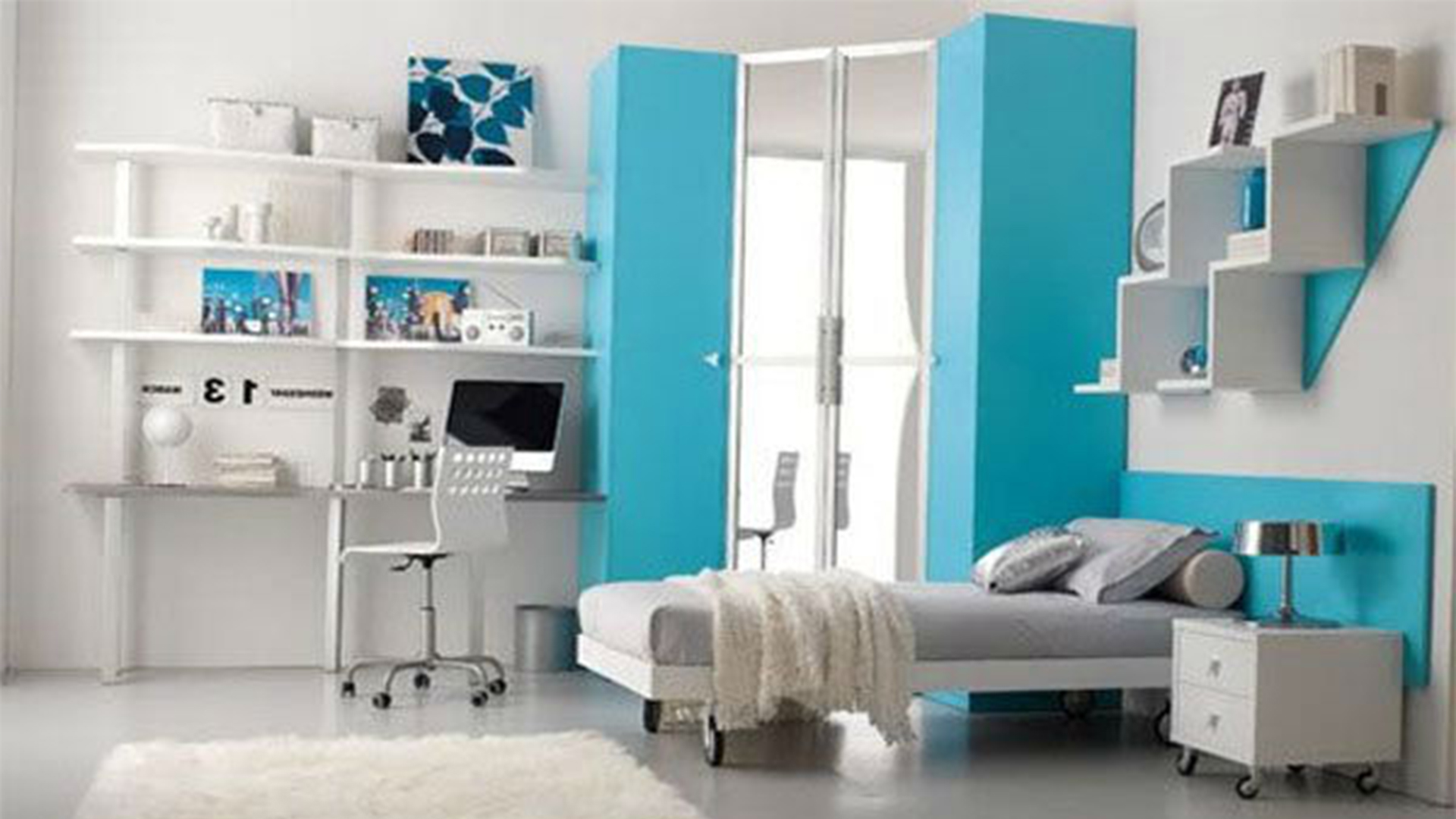Study Room Designs For Teenagers - HD Wallpaper 