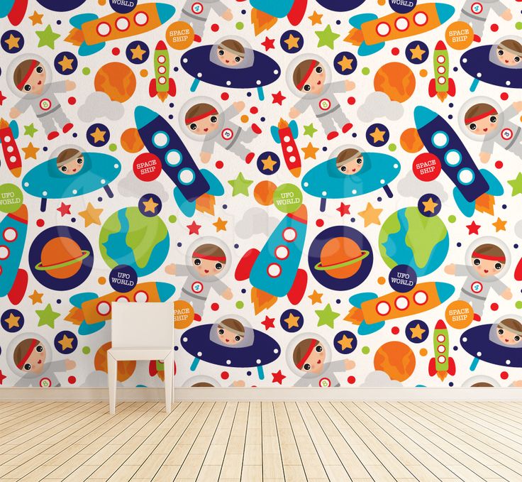 New Wallpaper For Kid Astronaut By Sticky T I C K Y - Astronaut Wallpaper Kids - HD Wallpaper 