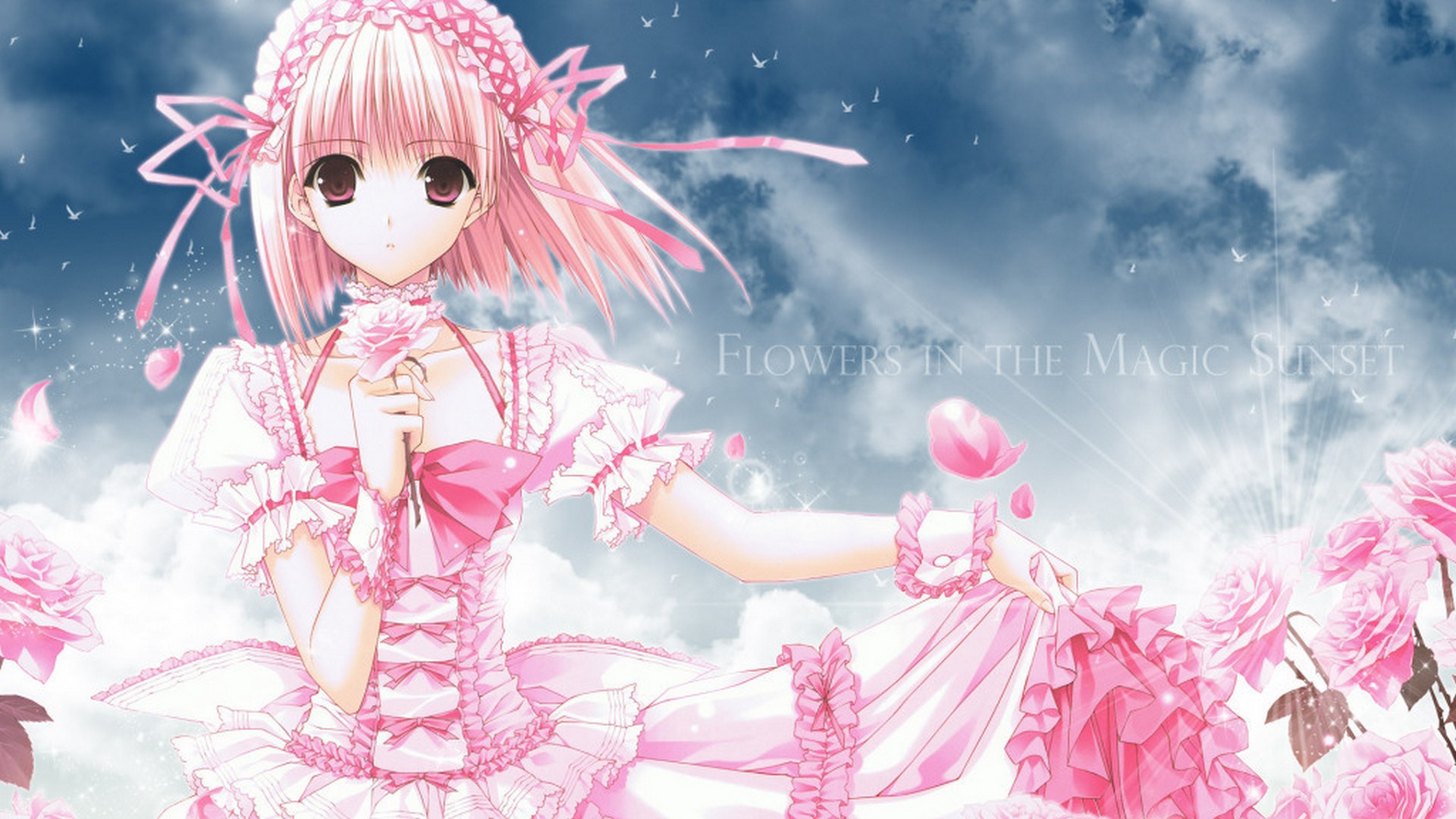 Anime Girl Desktop Wallpaper With High-resolution Pixel - Hình Nền Anime Cute Girl - HD Wallpaper 