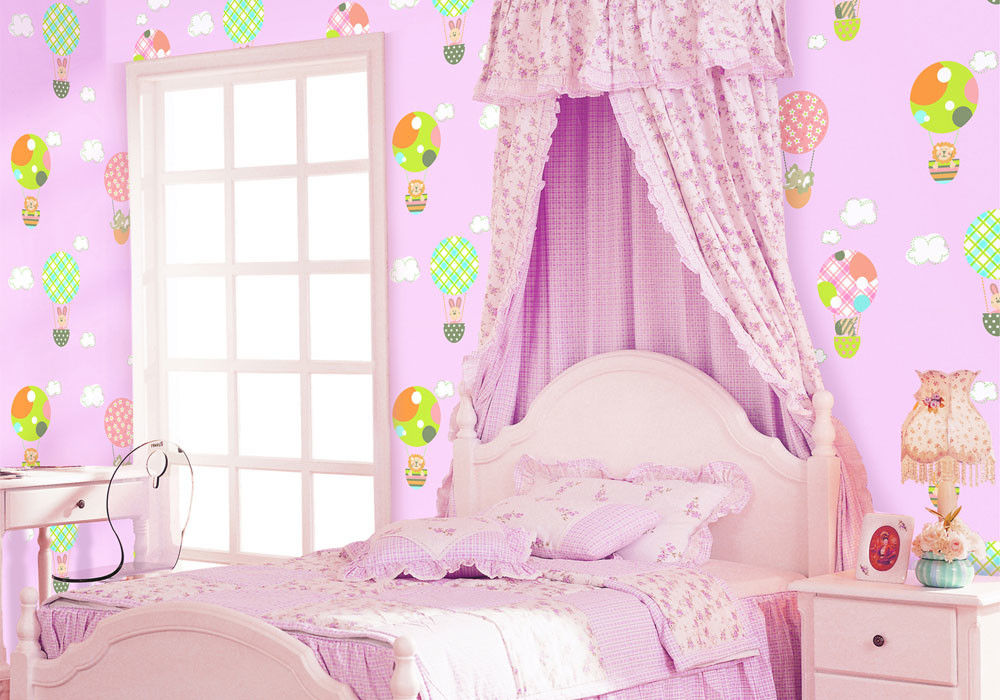 Chinese Factory Interior Kids Room Wallcovering Pink - Wallpaper - HD Wallpaper 