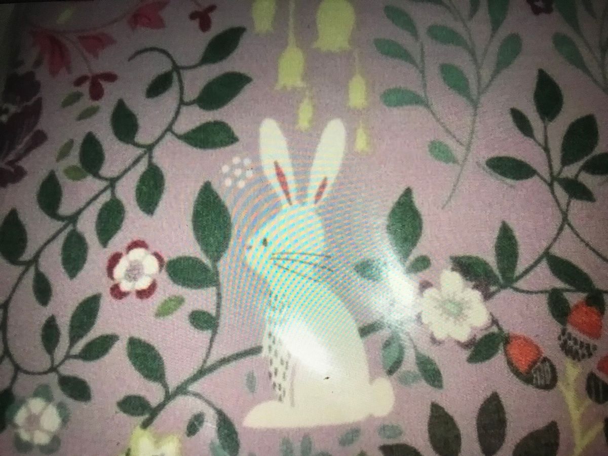 Nancy Floral Rabbit Blackout Pencil Pleat Curtains - Wallpaper - HD Wallpaper 