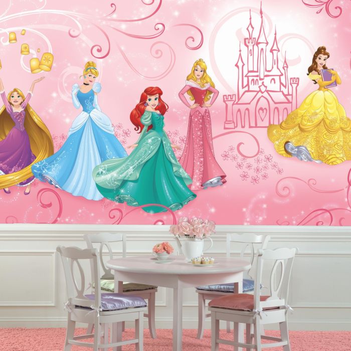 Princesses Disney Mural - HD Wallpaper 