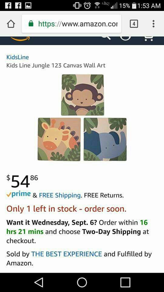 Kids Line Jungle 123 Canvas Wall Art - Call Me Kevin Amnosia - HD Wallpaper 