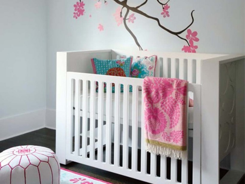 Wallpaper Design Idea For Baby Bedroom - Asia Themed Baby Room - HD Wallpaper 