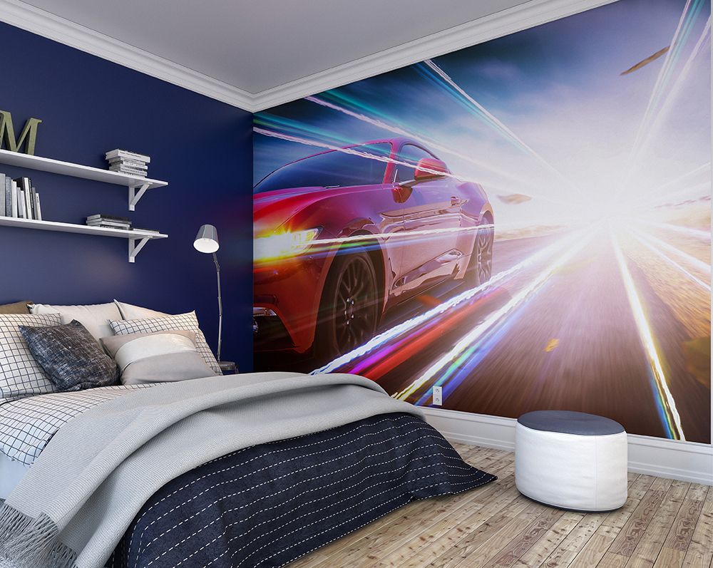 Sports Car Wallpaper Wall - HD Wallpaper 