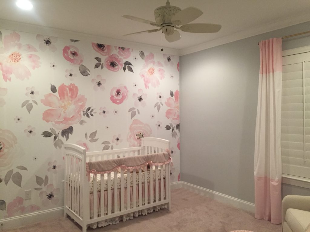 Pink And Grey Baby Room On Runladylike - Cradle - 1024x768 Wallpaper -  