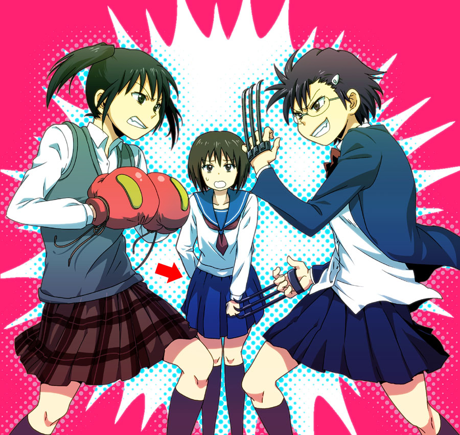 Danshi Koukousei No Nichijou Girls - 900x851 Wallpaper - teahub.io