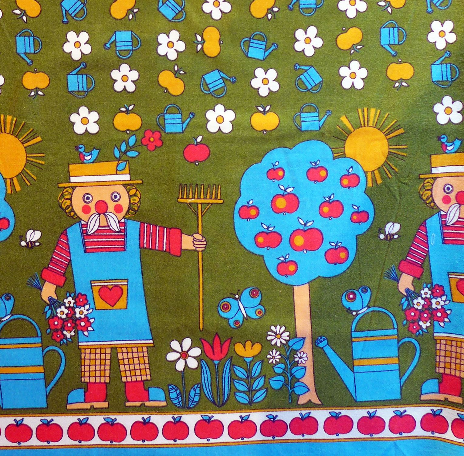 1970 S Children S Fabric - Craft - HD Wallpaper 