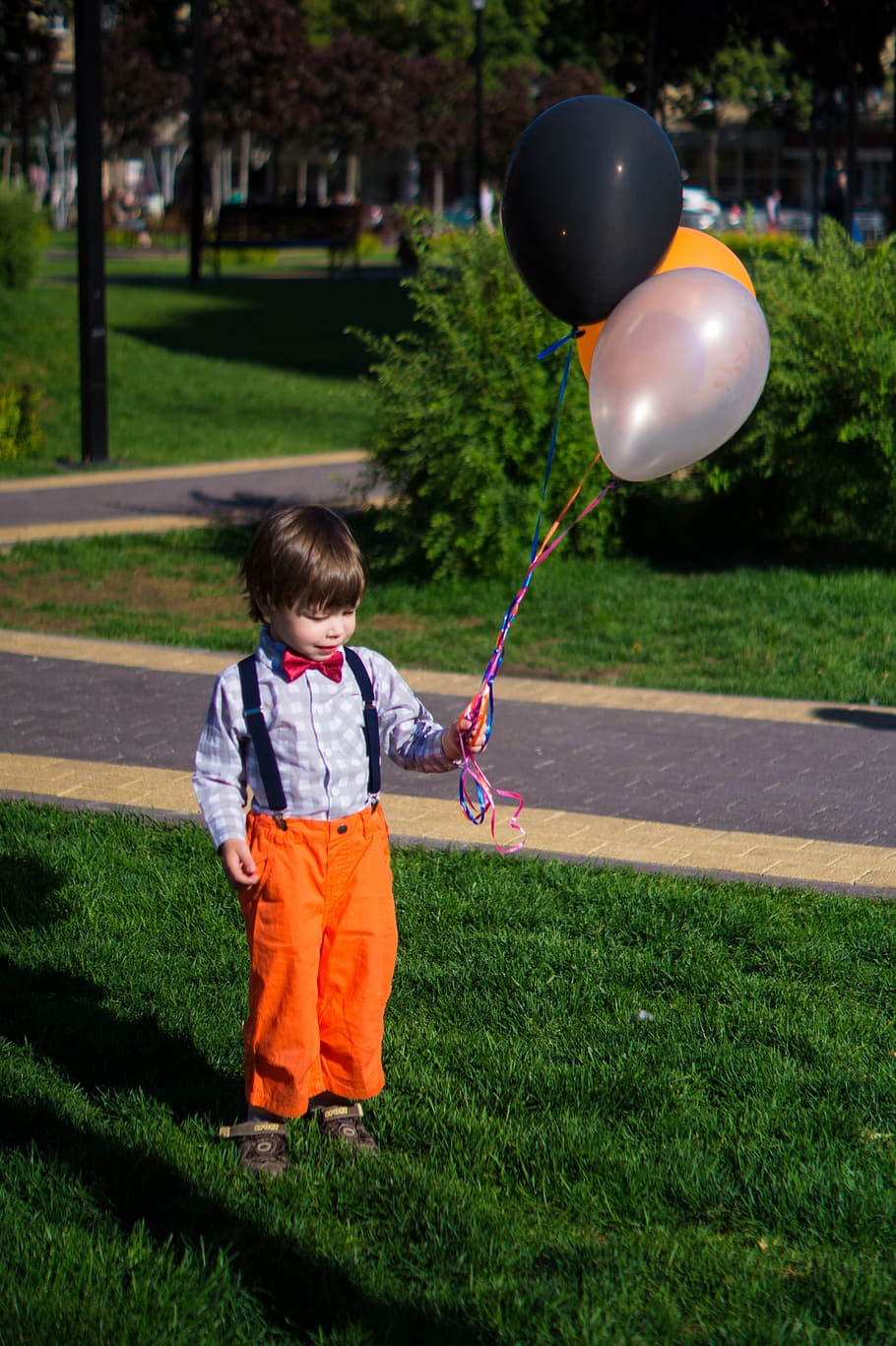 Boy, Retro, Vintage, Kids, Classic, Reportage, Old, - Kid With Balloon - HD Wallpaper 